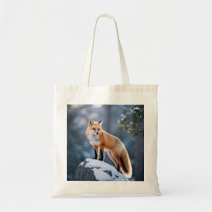 Tote Bag Majestic Winter Fox photographie