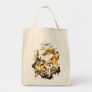 Tote Bag Majestueux Dragon de la Mythologie Asiatique Templ