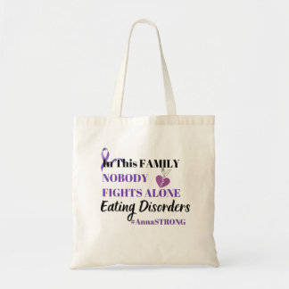 Tote Bag Maladie alimentaire sensibilisation Ruban pourpre