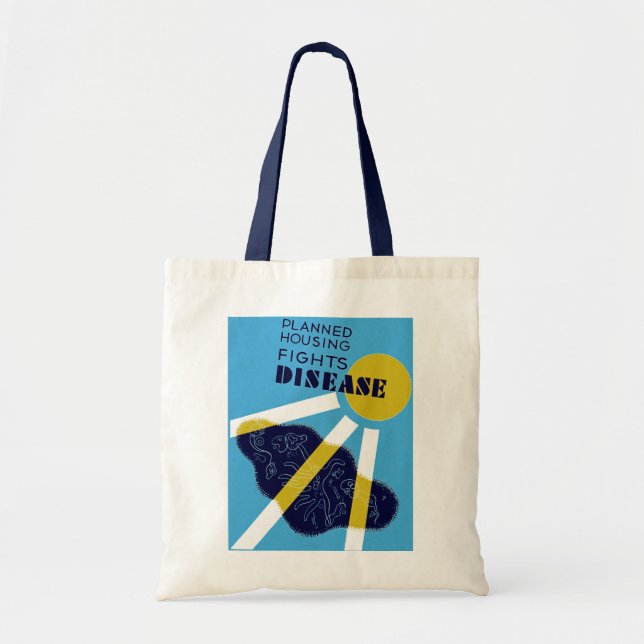 Tote Bag Maladie du logement prévu (Devant)