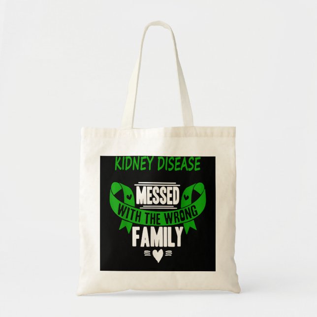 Tote Bag maladie rénale, guerrier du rein drôle, dialyse aw (Devant)