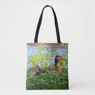 Tote Bag Mallard et Ducklings par Shirley Taylor