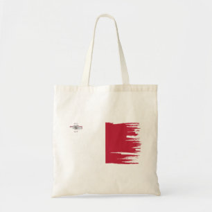 Tote Bag Malta Flag Brush Art