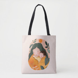Tote Bag Mama Love Cozy Boho for Mom