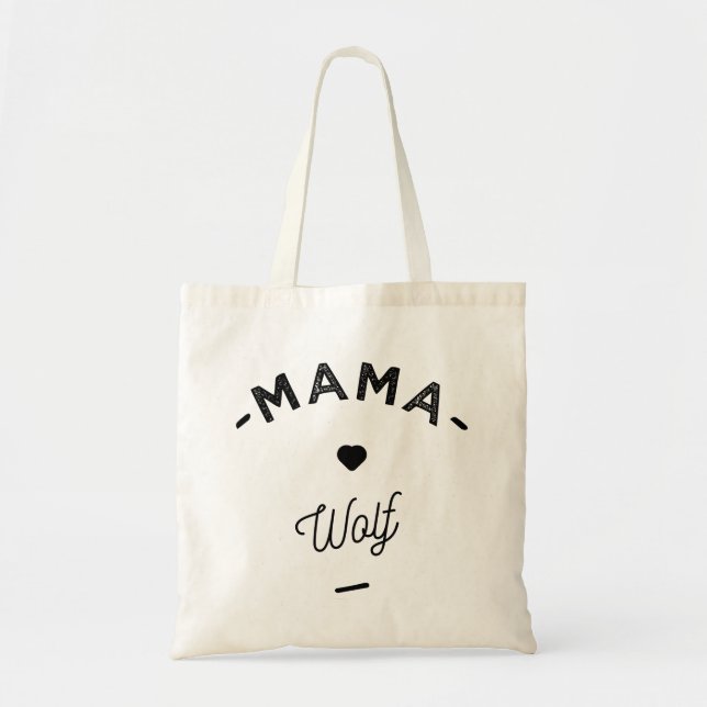 Tote Bag Mama wolf (Devant)