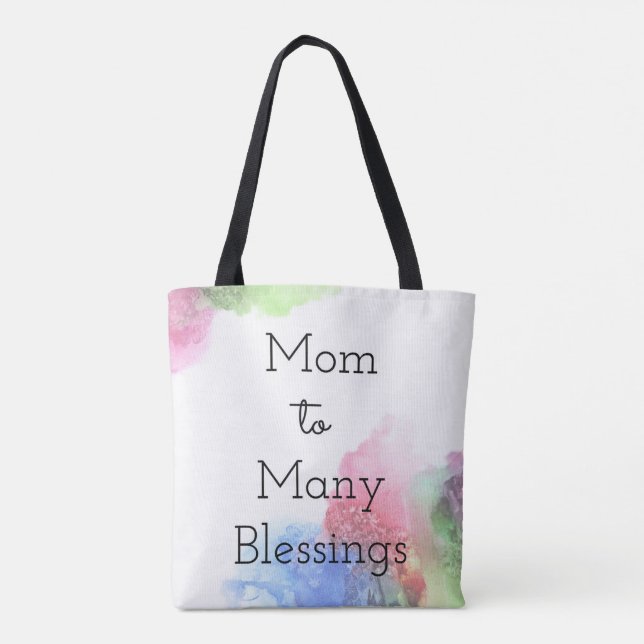 Tote Bag Maman à beaucoup de bénédictions (Dos)