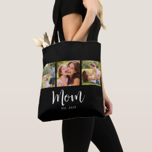Tote Bag Maman a établi le script noir 3 Photo