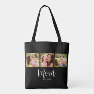 Tote Bag Maman a établi le script noir 3 Photo