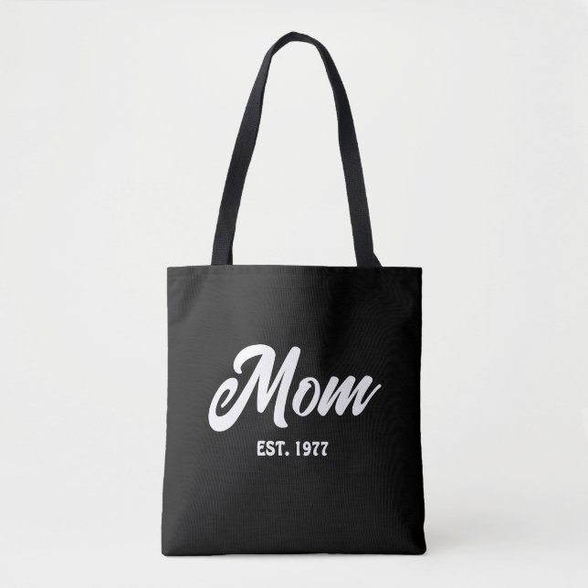 Tote Bag Maman a établi nouveau cadeau maman (Devant)