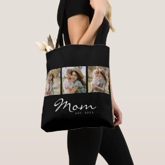 Tote Bag Maman a établi un script noir 3 Photo