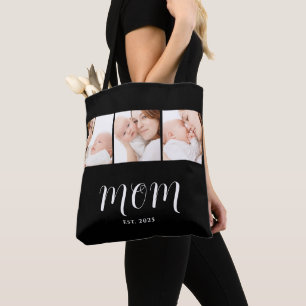 Tote Bag Maman a établi un script noir 3 Photo