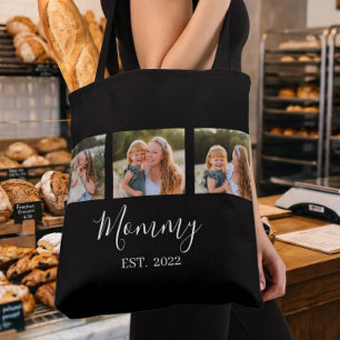 Tote Bag Maman a établi un script noir 3 Photo