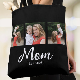 Tote Bag Maman a établi un script noir 3 Photo