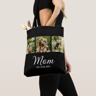 Tote Bag Maman a établi un script noir 3 Photo