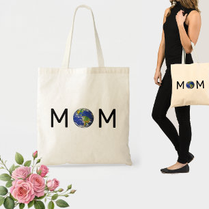 Tote Bag Maman avec la planète Terre