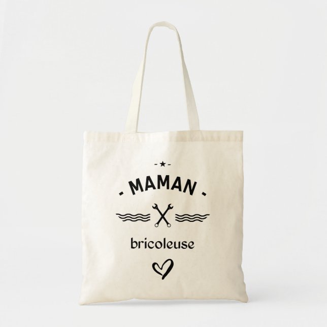 Tote Bag Maman bricoleuse (Devant)