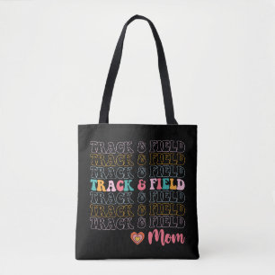 Tote Bag Maman d'athlétisme Groovy Running Fête des mères