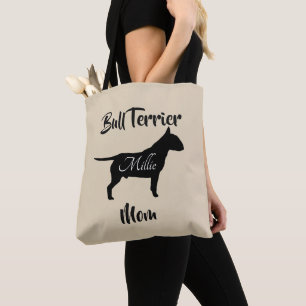 Tote Bag Maman de bull-terrier (ajoutez le nom du chien)