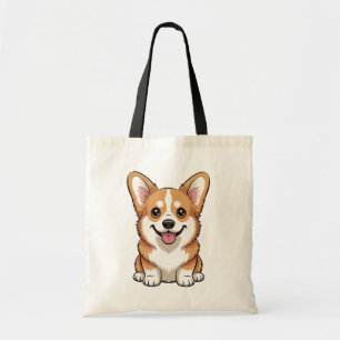 Tote Bag Maman de Chien de Dessin Animé Mignon Corgi Fur Ma
