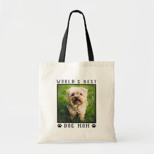 Tote Bag Maman de Chien Mignon Empreintes de Patte Photo de