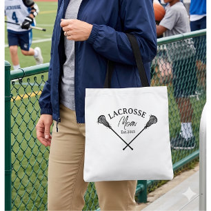 Tote Bag Maman de Lacrosse Est