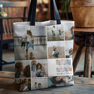 Tote Bag Maman de l'Année Création de Photo Patchwork