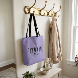 Tote Bag Maman établie Nouveau Cadeau de maman Écriture noi