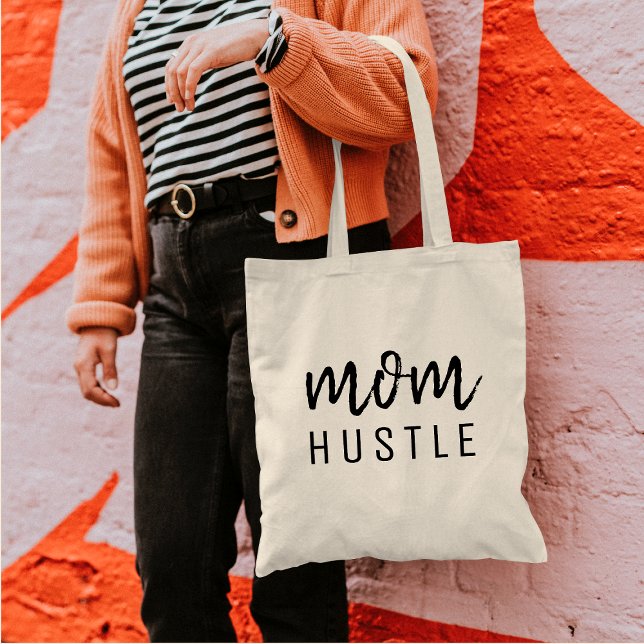 Tote Bag Maman Hustle | Fête des Mères Moderne Design (Créateur téléchargé)