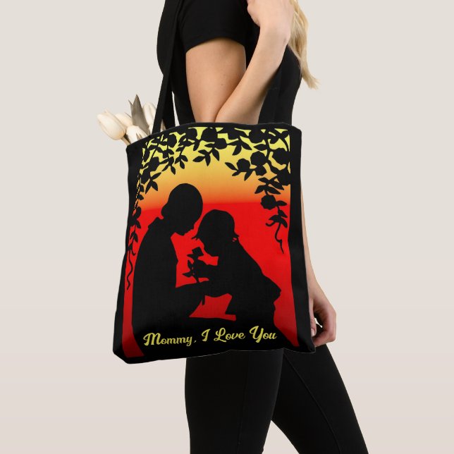 Tote Bag Maman je t'aime Fourre-tout (De près)