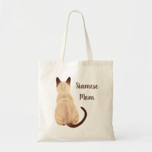 Tote Bag Maman Kitty de chat siamois de Sasha semblant la