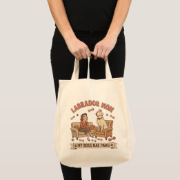 Tote Bag Maman Labrador Mon Patron a des Pattes