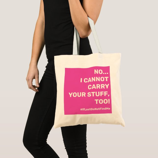 Tote Bag Maman Life Slogan sur Hot Pink (Devant (produit))