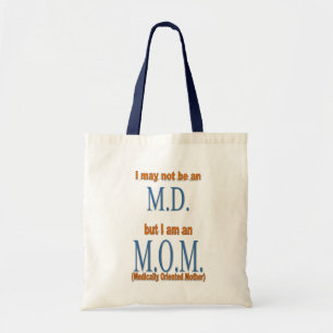 Tote Bag Maman-Orange-n-Bleu