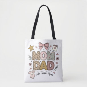 Tote Bag Maman Papa Un Nouveau Chapitre Commence Conception