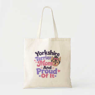 Tote Bag Maman Yorkshire Terrier et fière de l'être