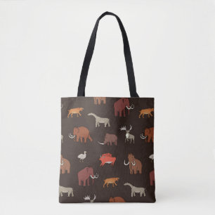 Tote Bag Mammoth Era : Préhistorique Motif à thème.