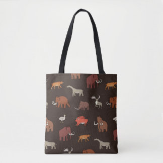 Tote Bag Mammoth Era : Préhistorique Motif à thème.
