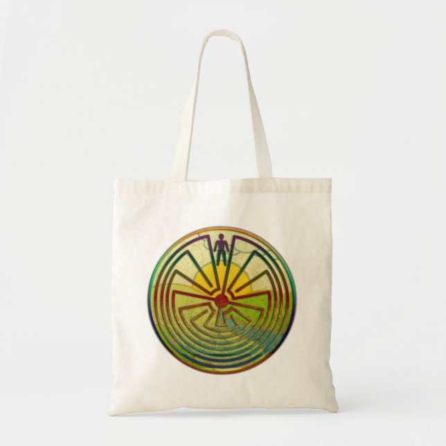 Tote Bag MAN IN THE MAZE paysage + votre arrière - plan (Devant)
