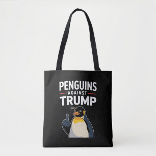Tote Bag Manchots Palmes en l'air Résistent aux Manchots Co