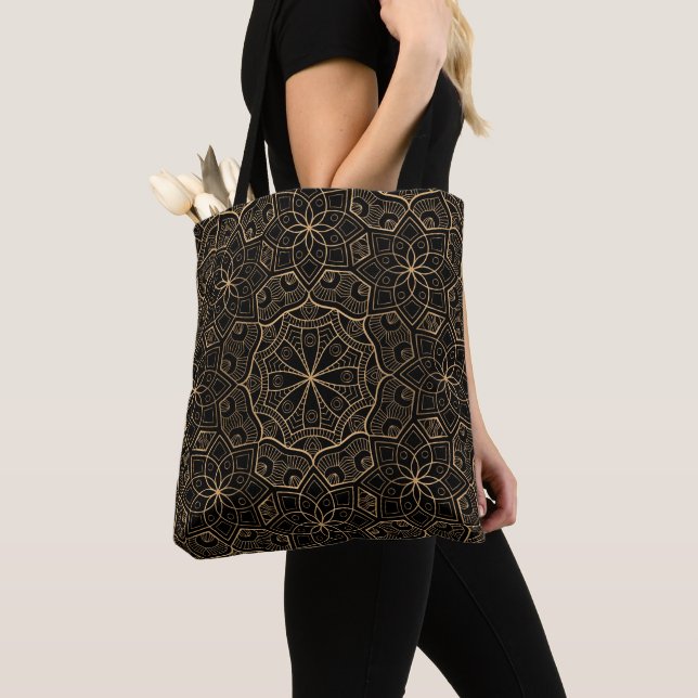 Tote Bag Mandala 3 de luxe (De près)