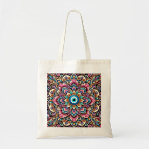 Tote Bag Mandala avec mauvais œil