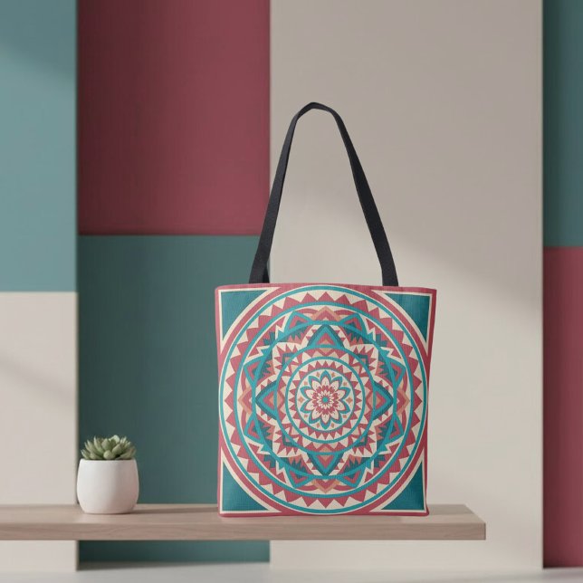 Tote Bag Mandala du sud-ouest moderne (Créateur téléchargé)