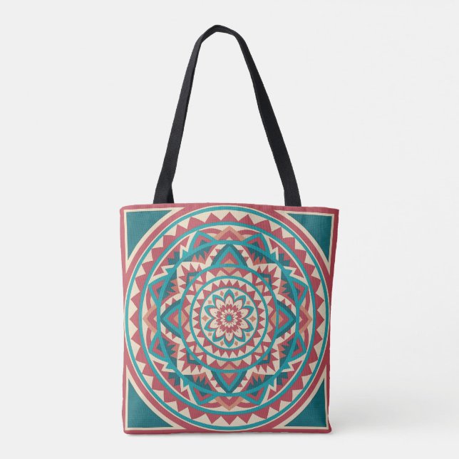 Tote Bag Mandala du sud-ouest moderne (Dos)
