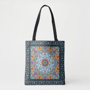 Tote Bag Mandala ethnique tribale sans couture motif