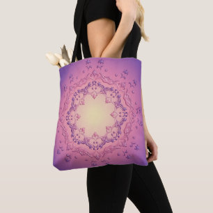 Tote Bag Mandala floral ethnique