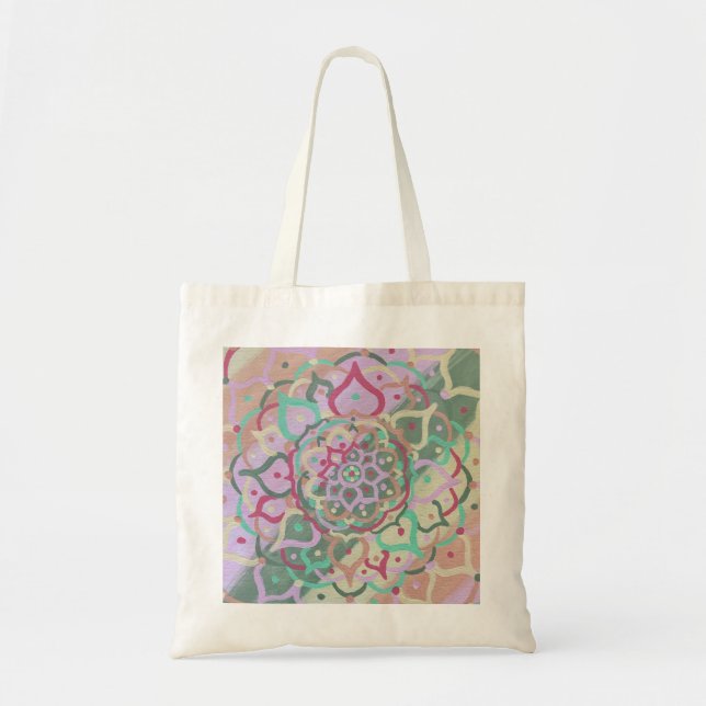 Tote Bag Mandala Fourre-tout Bage (Devant)