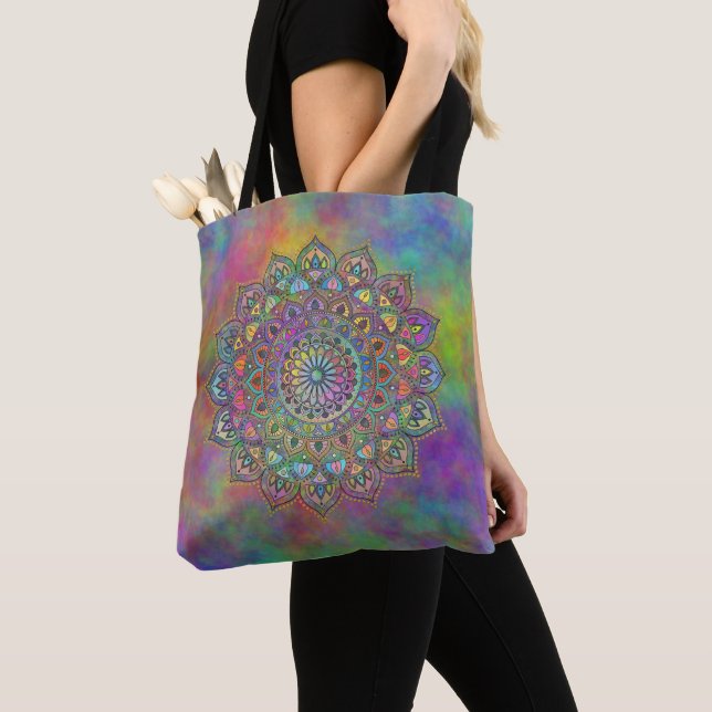 Tote Bag Mandala Inde Style 1 (De près)