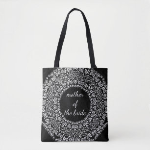 Tote Bag Mandala Lace Mère du Mariage de mariée Swirl