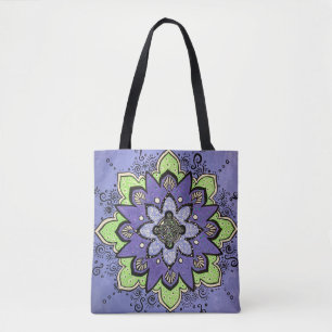 Tote Bag Mandala violet