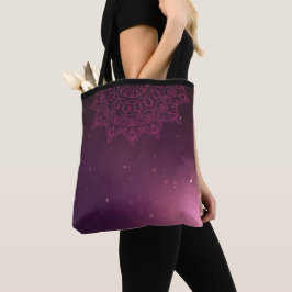 Tote Bag Mandala violet Fourre-tout